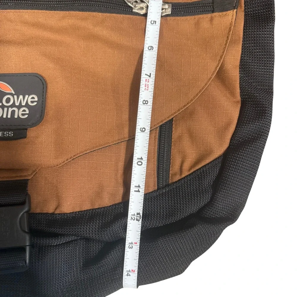 Lowe Alpine Express Messenger Bag Brown Black Large Crossbody Travel Hiking